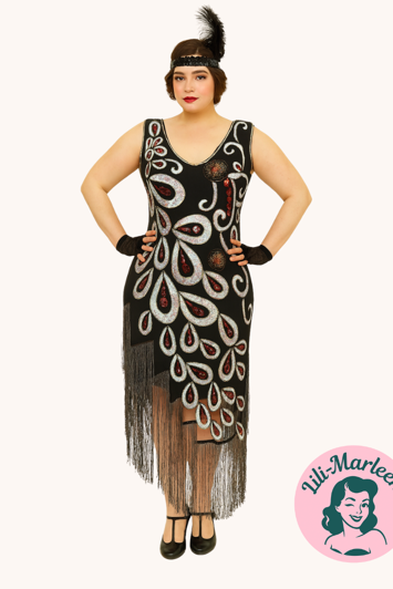1920´er festkjole - Miss Sippie, sort