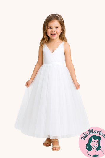 Børne festkjole: Little Lucia Alberte, hvid