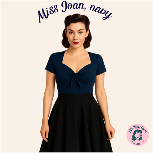 Miss Joan, nayblå – Klassisk skønhed med retro-twist
