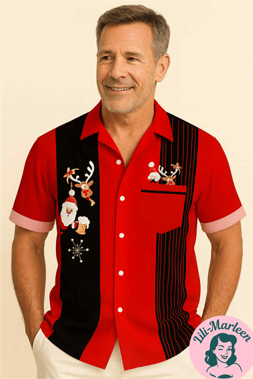 Mister Gløgg & Groove – Sjov Juleskjorte til Herrer 