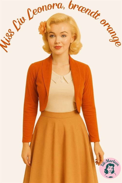 Bolerojakke, Liv Leonora, orange