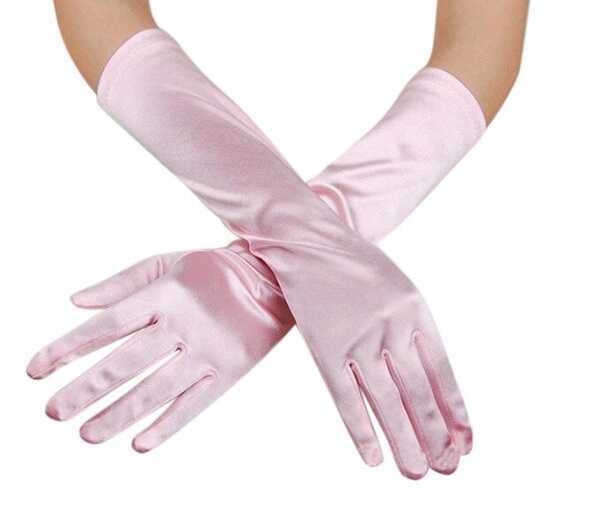 Lange handsker, lyserød