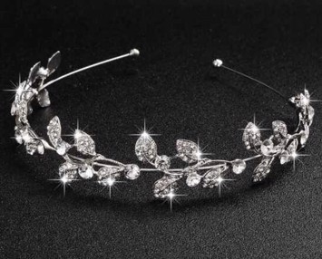 Tiara/diadem, Diamond leaf, sølv