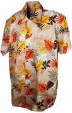 60´S HAWAI - Lido Cotton Peach - Hawaiian Shirt