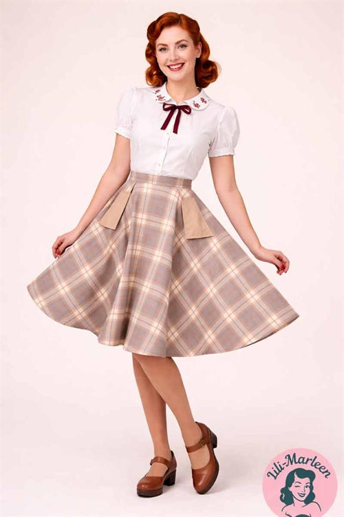 Joseline Skirt  Klassisk swing med tidløs elegance