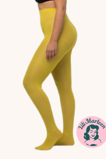 Farvede strømpebukser - gule