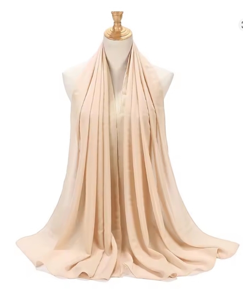 Chiffon Sjal, sand