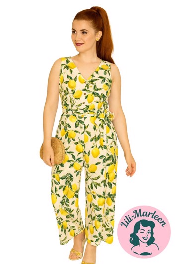 Miss Amalfi – Lemonade Jumpsuit i Vintage-Stil
