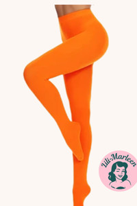 Farvede strømpebukser - orange