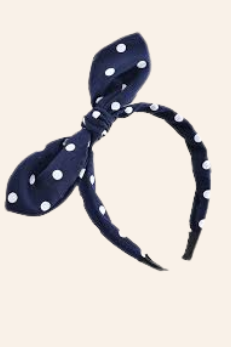 Mellembred hårbøjle med sløjfe