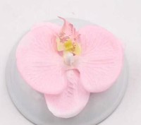 Orkide hårclips, sart lyserød