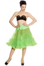 Deluxe petticoat/skørt, neon grøn
