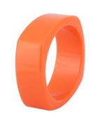 Plastik armring - firkant, orange