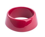 Plastik armring - Cuff rund, rød