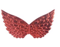 Enhjørning/englevinger til børn - røde