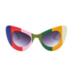 Cateye solbriller regnbuestel med mørkt glas