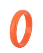 Plastik armring - klassisk rund, orange