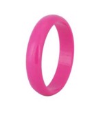 Plastik armring - klassisk rund, pink