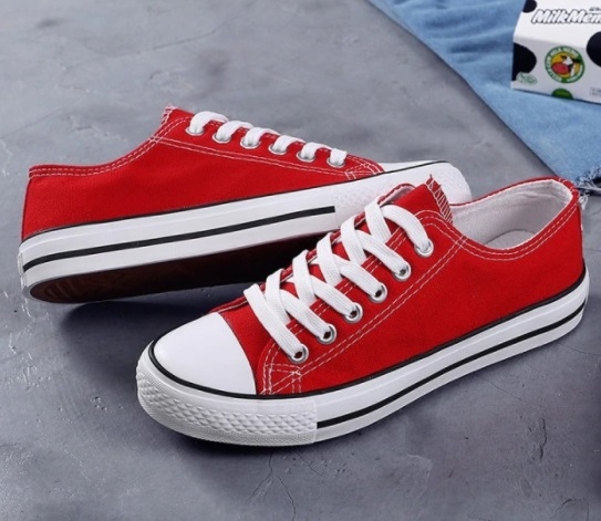 Sneakers - fede i røde