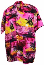 Sunset Pink - Hawaii skjorte