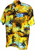 Sunset Yellow - Hawaii skjorte