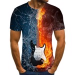 T-shirt - med guitar i 2 farver 