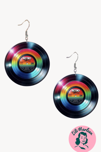 Øreringe - hængeøreringe LP - vinylpladen i farver