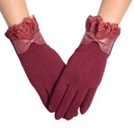 Handsker; Anette, vinrøde